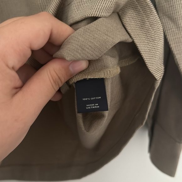 Hart Schaffner Marx Mens L/S 1/2-Zip Pullover Collared Shirt Sz M NWT Brown - Picture 7 of 11